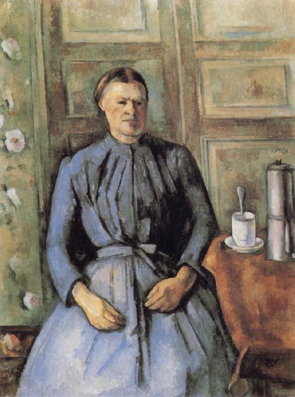 Paul Cezanne Woman with Coffee Pot